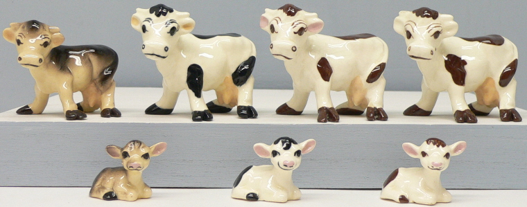 Details about   Hagen-Renaker Miniature Ceramic Cow Figurine Spotted Mama and Baby Calf Set