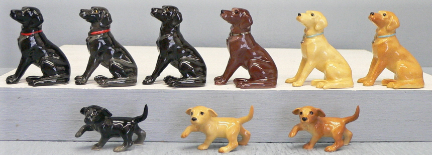 Hagen Renaker Miniature Dog Chocolate Labrador Retriever